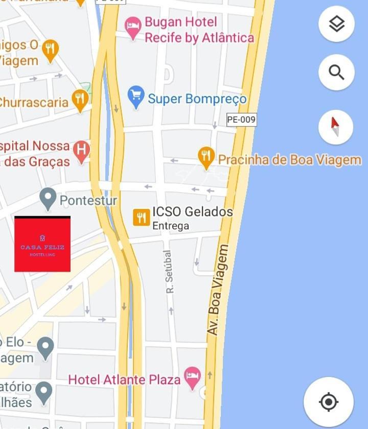 Casa Feliz Hostel Boa Viagem Жабуатан-дус-Гуарарапис Экстерьер фото